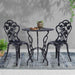 Gardeon 3pc Outdoor Setting Cast Aluminium Bistro Table