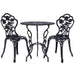 Gardeon 3pc Outdoor Setting Cast Aluminium Bistro Table