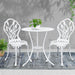 Gardeon 3pc Outdoor Setting Cast Aluminium Bistro Table