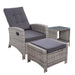 Gardeon Outdoor Setting Recliner Chair Table Set Wicker