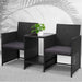 Gardeon Outdoor Setting Wicker Loveseat Birstro Set Patio