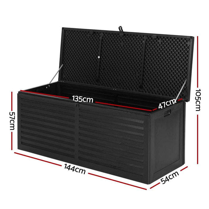 Gardeon Outdoor Storage Box 390l Container Lockable Toy