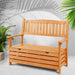 Gardeon Outdoor Storage Bench Box Wooden Garden Chair 2