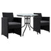 Gardeon Patio Furniture Dining Chairs Table Setting Bistro