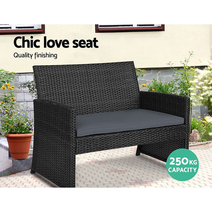 Gardeon Rattan Furniture Outdoor Lounge Setting Wicker