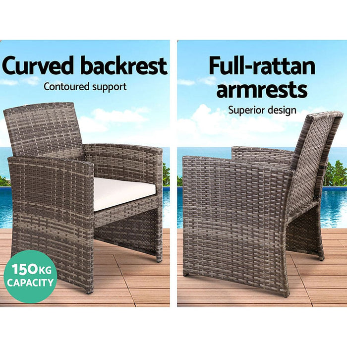 Gardeon Rattan Furniture Outdoor Lounge Setting Wicker