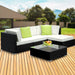 Gardeon 5pc Sofa Set With Storage Cover Outdoor Furniture