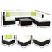 Gardeon 8pc Sofa Set With Storage Cover Outdoor Furniture