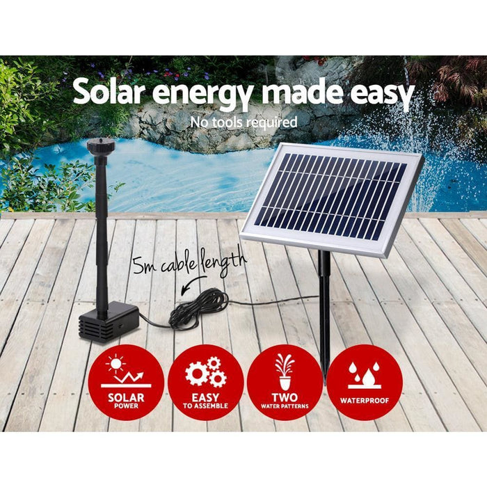 Gardeon 25w Solar Powered Water Pond Pump Outdoor