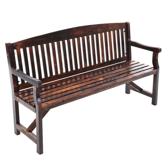 Gardeon Wooden Garden Bench Chair Natural Outdoor Furniture