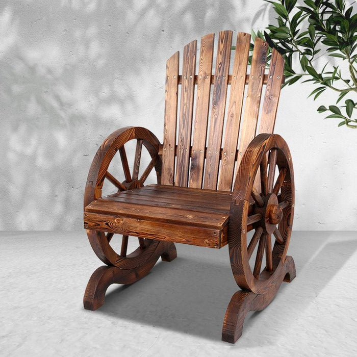 Gardeon Wooden Wagon Chair Outdoor