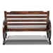 Gardeon Wooden Wagon Wheel Bench - Brown