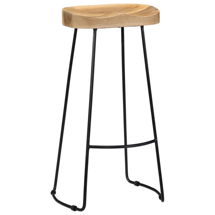 Gavin Bar Stools 2 Pcs Solid Mango Wood Gl724