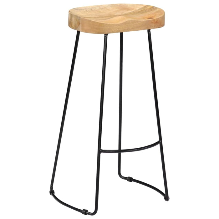 Gavin Bar Stools 2 Pcs Solid Mango Wood Gl724