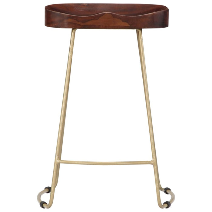 Gavin Bar Stools 2 Pcs Solid Mango Wood Xainta