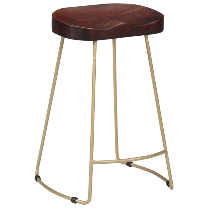 Gavin Bar Stools 2 Pcs Solid Mango Wood Xainta