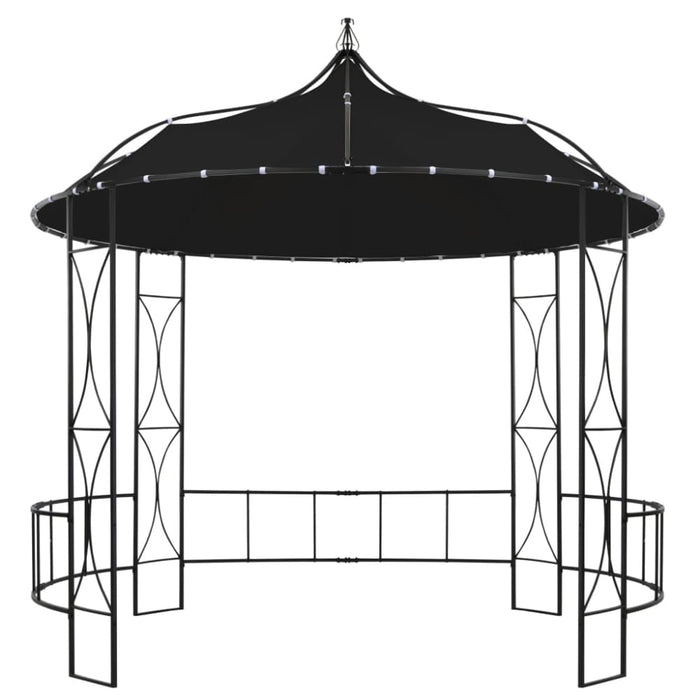 Gazebo 300x290 Cm Anthracite Round Tobbto