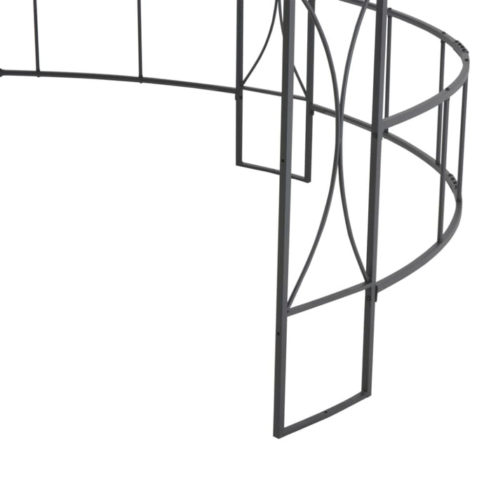 Gazebo 300x290 Cm Anthracite Round Tobbto