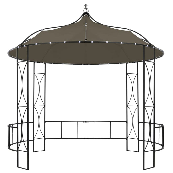 Gazebo 300x290 Cm Taupe Round Topxxi