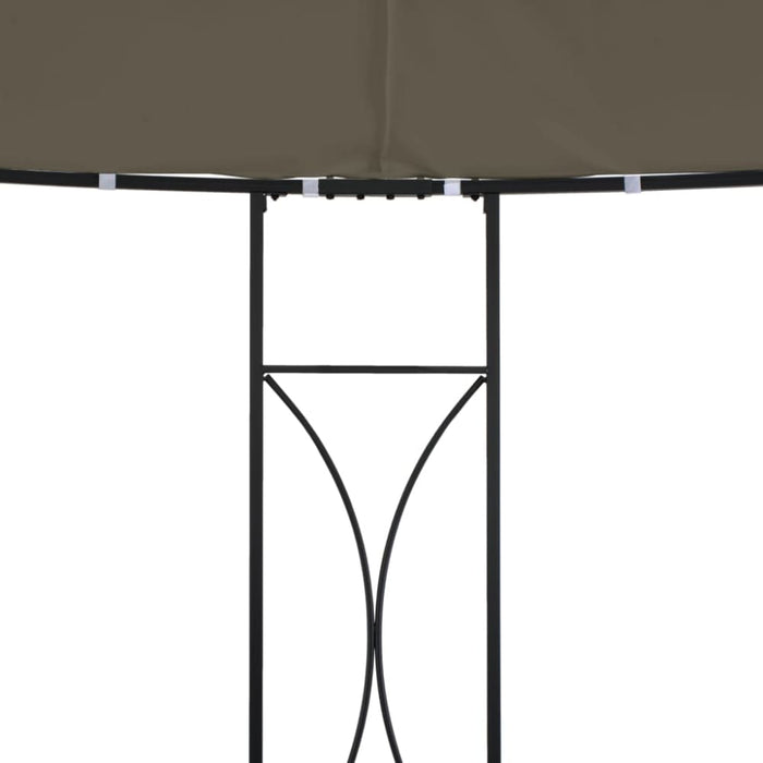 Gazebo 300x290 Cm Taupe Round Topxxi