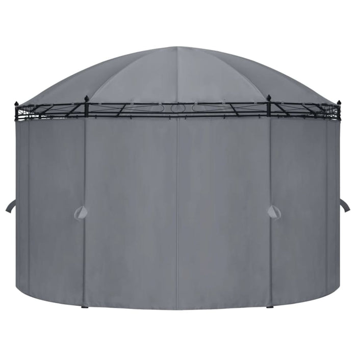 Gazebo With Curtains 520x349x255 Cm Anthracite Anbtp