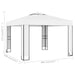 Gazebo With Double Roof 3x3 m White Aikpb