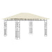 Gazebo With Mosquito Net 4x3x2.73 m Cream Aikib