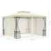 Gazebo With Nets 300x300x265 Cm Cream Anpkp