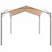 Gazebo Pavilion Tent Canopy 4x4 m Steel Beige Atoli