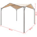 Gazebo Pavilion Tent Canopy 3x3 m Steel Beige Atoln