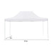 Gazebo Tent Marquee 3x4.5m Popup Outdoor Wallaroo White