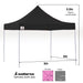 Gazebo Tent Marquee 3x3 Popup Outdoor Wallaroo- Black