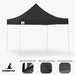 Gazebo Tent Marquee 3x3 Popup Outdoor Wallaroo- Black