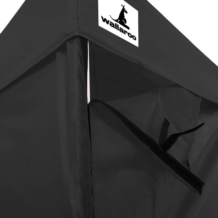 Gazebo Tent Marquee 3x4.5m Popup Outdoor Wallaroo Black