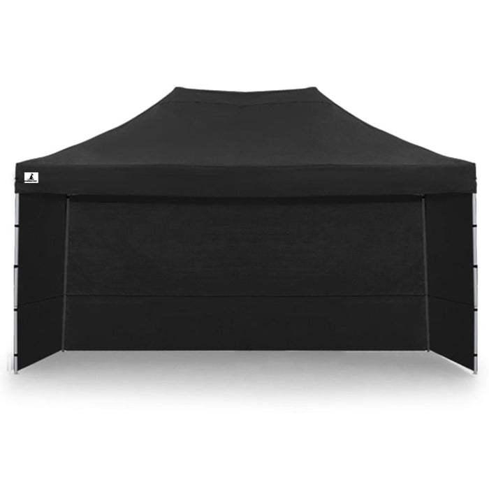 Gazebo Tent Marquee 3x4.5m Popup Outdoor Wallaroo Black