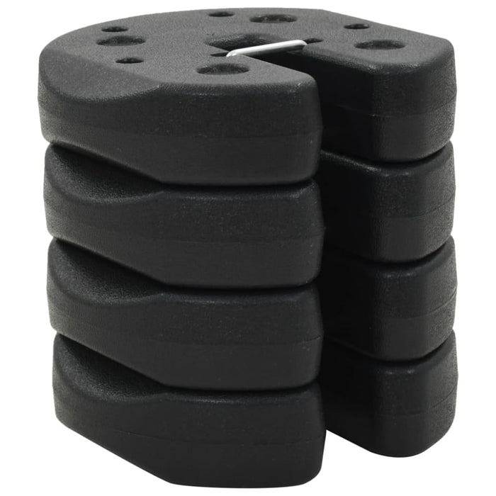 Gazebo Weight Plates 4 Pcs Black 220x30 Mm Concrete Apxob