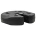 Gazebo Weight Plates 4 Pcs Black 220x30 Mm Concrete Apxob