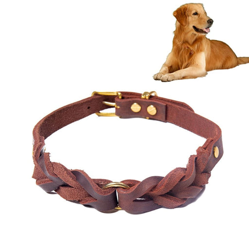 Genuine Leather Dog Collar