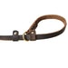 Genuine Leather Long Dog Leash - Brown