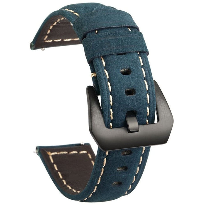 Genuine Leather Quick Release Pin Wristband Strap