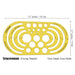 Geometric Drafting Circle Bow Template Drawing Stencil