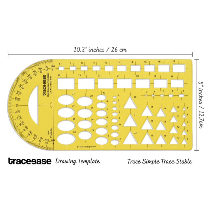 Geometric Drafting Combination Template Drawing Stencil