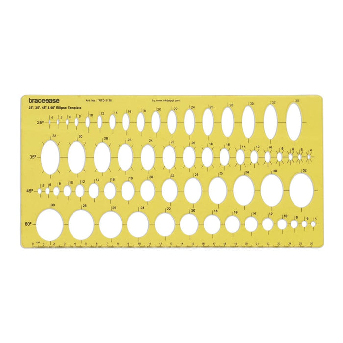 Geometric Drafting Ellipse Template Drawing Stencil
