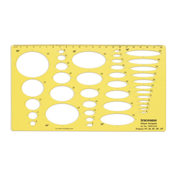 Geometric Drafting Ellipse Template Drawing Stencil