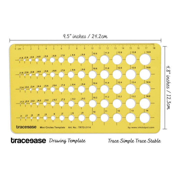 Geometric Drafting Mini Circle Template Drawing Stencil