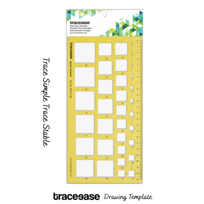 Geometric Drafting Sqaure Template Drawing Stencil