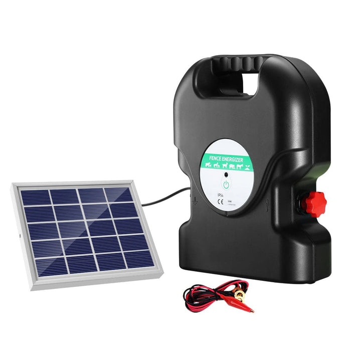 Giantz 20km Electric Fence Energiser Solar Energizer