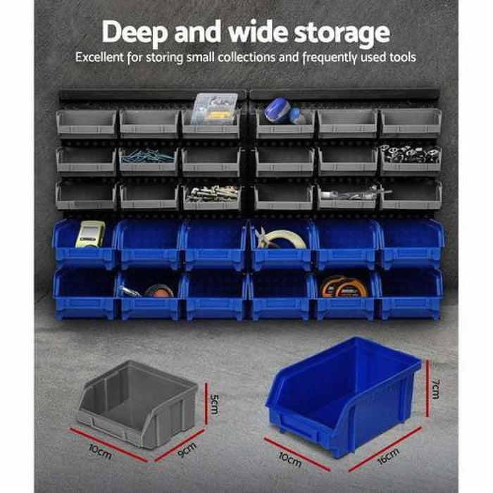 Goslash Picks Giantz 30 Bin Wall Mounted Rack Storage