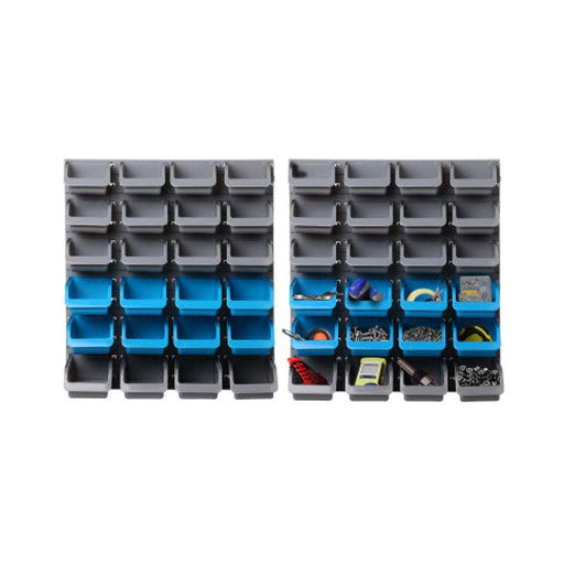 Giantz 48 Bin Wall Mounted Rack Storage Organiser