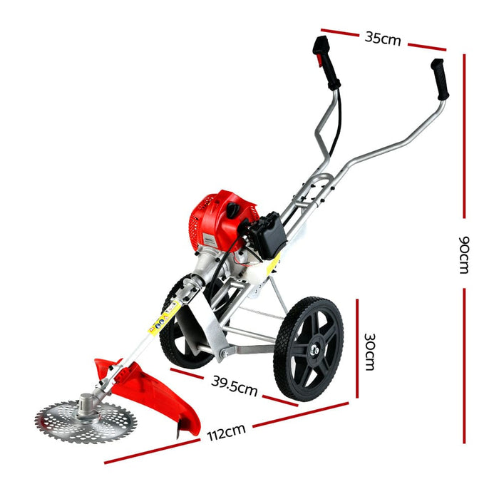 Giantz 62cc Petrol Brush Cutter Whipper Saw Trimmer 2